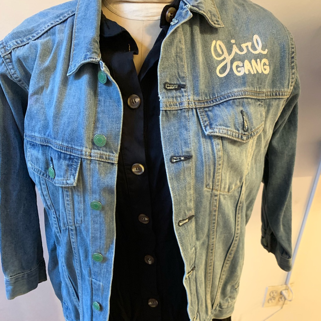 Sandrine Rose Jean Jacket -Girl Gang/Trouble Maker
